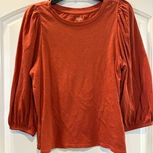 a.n.a Women's Rust Long Sleeve Top